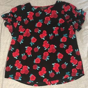 Lane Bryant Ruffle Sleeve Blouse